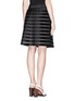 Back View - Click To Enlarge - 3.1 PHILLIP LIM - Organza stripe plissé pleat skirt