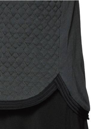 Detail View - Click To Enlarge - 3.1 PHILLIP LIM - Quilted snakeskin effect silk chiffon dress