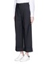 Front View - Click To Enlarge - 3.1 PHILLIP LIM - Foldup cuff wide leg cropped pants