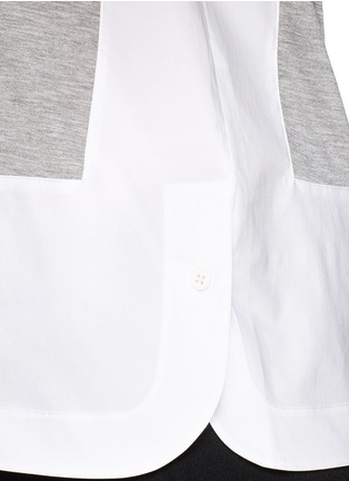 Detail View - Click To Enlarge - 3.1 PHILLIP LIM - Jersey and poplin combo T-shirt
