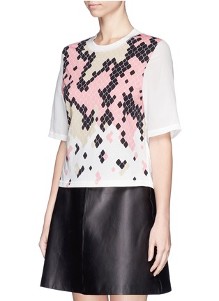 Front View - Click To Enlarge - 3.1 PHILLIP LIM - Geometric snake print oversize T-shirt