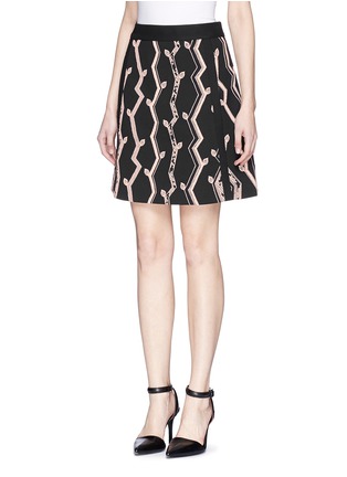 Front View - Click To Enlarge - 3.1 PHILLIP LIM - Angled vines pencil skirt