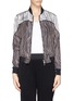 Main View - Click To Enlarge - 3.1 PHILLIP LIM - Contrast wavy print silk twill bomber jacket