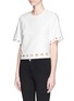 Front View - Click To Enlarge - 3.1 PHILLIP LIM - Eyelet embroidery cropped top
