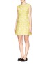 Front View - Click To Enlarge - TORY BURCH - 'Mariana' floral jacquard dress