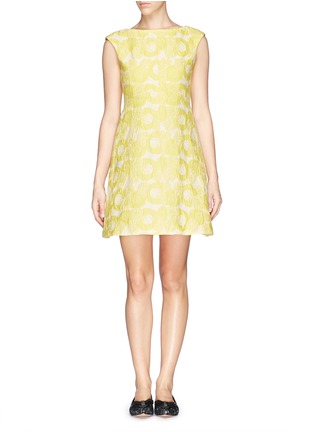 Main View - Click To Enlarge - TORY BURCH - 'Mariana' floral jacquard dress