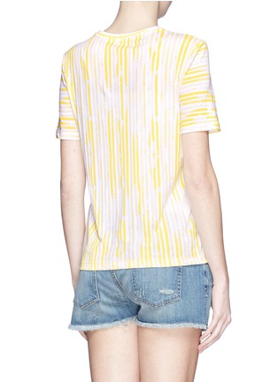 Back View - Click To Enlarge - TORY BURCH - 'Cathy' contrast stripe logo T-shirt