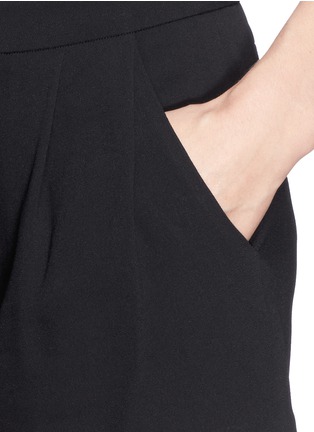 Detail View - Click To Enlarge - THAKOON - Pleat front crepe shorts