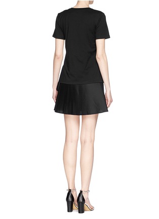 Back View - Click To Enlarge - THAKOON - Accordion pleat tier jersey dress