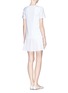 Back View - Click To Enlarge - THAKOON - Accordion pleat tier T-shirt dress 