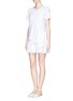 Figure View - Click To Enlarge - THAKOON - Accordion pleat tier T-shirt dress 