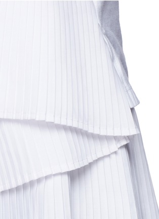 Detail View - Click To Enlarge - THAKOON - Layered pleat hem tank top