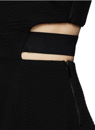 Detail View - Click To Enlarge - ELIZABETH AND JAMES - 'Kayne' cutout waist textured dress