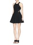 Figure View - Click To Enlarge - ELIZABETH AND JAMES - 'Kayne' cutout waist textured dress