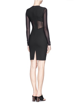Back View - Click To Enlarge - ELIZABETH AND JAMES - 'Elodie' mesh panel dress
