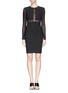 Main View - Click To Enlarge - ELIZABETH AND JAMES - 'Elodie' mesh panel dress