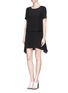 Figure View - Click To Enlarge - ELIZABETH AND JAMES - 'Gemma' tiered silk chiffon dress
