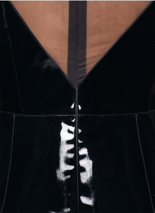 Detail View - Click To Enlarge - VALENTINO GARAVANI - Silk panel collar dress