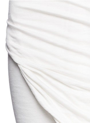 Detail View - Click To Enlarge - RICK OWENS LILIES - Layered draped slit midi skirt