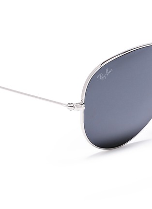 Detail View - Click To Enlarge - RAY-BAN - 'Aviator Mirror' metal sunglasses
