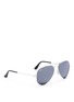 Figure View - Click To Enlarge - RAY-BAN - 'Aviator Mirror' metal sunglasses