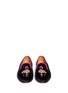 Figure View - Click To Enlarge - STUBBS & WOOTTON - Flamingo velvet slip-ons