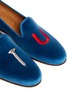 Detail View - Click To Enlarge - STUBBS & WOOTTON - 'College' velvet slip-ons
