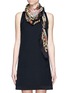 Figure View - Click To Enlarge - ALEXANDER MCQUEEN - Floral and leopard print pashmina scarf