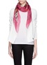 Figure View - Click To Enlarge - ALEXANDER MCQUEEN - Cube print silk-chiffon scarf