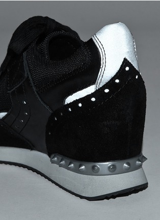 Detail View - Click To Enlarge - ASH - 'Detox Ter' reflective-trim wedge sneakers