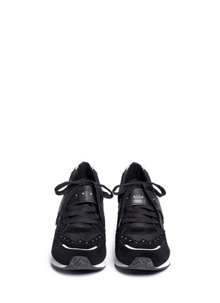 Figure View - Click To Enlarge - ASH - 'Detox Ter' reflective-trim wedge sneakers