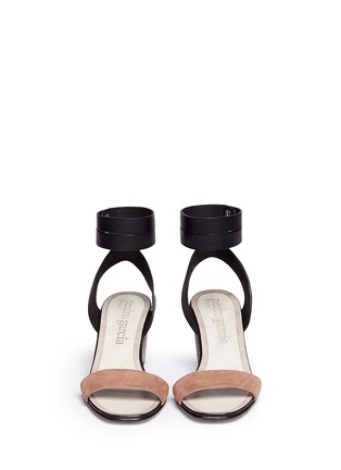 Figure View - Click To Enlarge - PEDRO GARCIA  - Xola metallic heel leather sandals