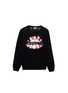 Main View - Click To Enlarge - MARKUS LUPFER - Candy Cane Stripe' Lara Lip sequin Natalie kids sweater