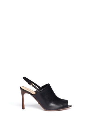 Main View - Click To Enlarge - SERGIO ROSSI - Sling-back leather mules