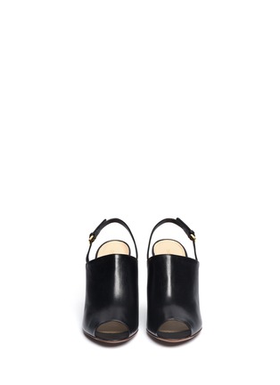 Figure View - Click To Enlarge - SERGIO ROSSI - Sling-back leather mules
