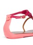 Detail View - Click To Enlarge - SERGIO ROSSI - Cleo leather strap jelly sandals