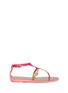 Main View - Click To Enlarge - SERGIO ROSSI - Cleo leather strap jelly sandals