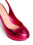 Detail View - Click To Enlarge - SERGIO ROSSI - Metallic leather sling-back pumps