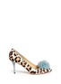 Main View - Click To Enlarge - CHARLOTTE OLYMPIA - 'Desirée' leopard print calf hair pumps