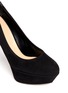Detail View - Click To Enlarge - SERGIO ROSSI - Butterfly heel suede platform pumps