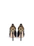 Back View - Click To Enlarge - SERGIO ROSSI - Butterfly heel suede platform pumps