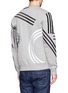 Back View - Click To Enlarge - KENZO - Stripe tiger embroidery Eiffel Tower sweatshirt