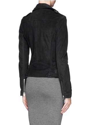 Back View - Click To Enlarge - IRO - 'Jay' suede lamb leather biker jacket