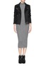Figure View - Click To Enlarge - IRO - 'Jay' suede lamb leather biker jacket