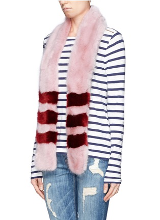 Front View - Click To Enlarge - SHRIMPS - 'Ivana' faux fur scarf
