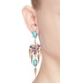 Figure View - Click To Enlarge - KENNETH JAY LANE - Crystal and stone drop earrings