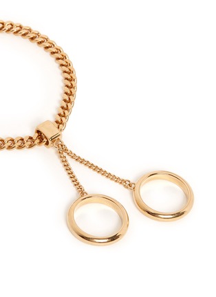 Detail View - Click To Enlarge - CHLOÉ - 'Carly' ring charm chain bracelet