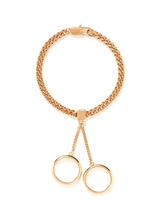 Main View - Click To Enlarge - CHLOÉ - 'Carly' ring charm chain bracelet