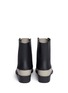 Back View - Click To Enlarge - MELISSA - 'Necklace' colourblock matte Chelsea boots