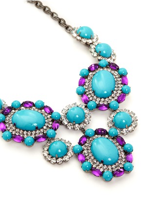 Detail View - Click To Enlarge - KENNETH JAY LANE - Crystal pavé strass drop necklace